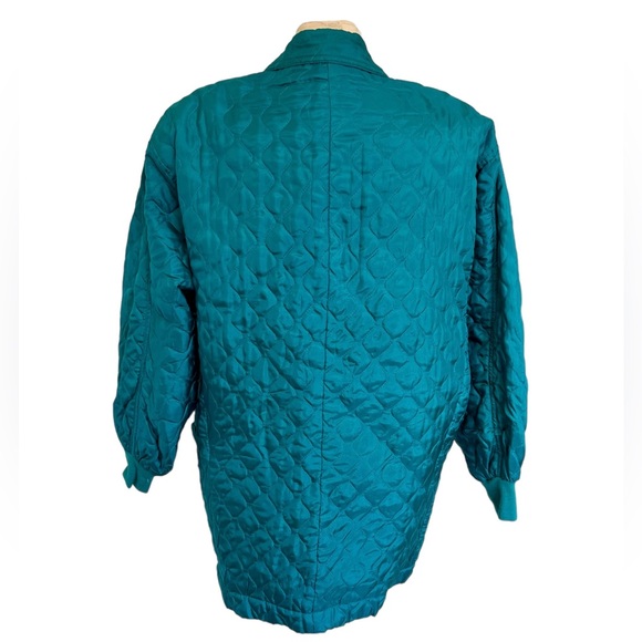 Vintage Silk Teal Jacket (small) - Picture 2 of 11